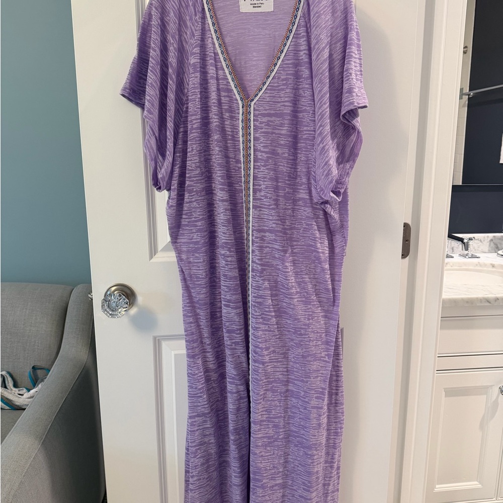 Pitusa Lavender V-Neck Dress/Cover-Up